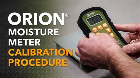 moisture meter calibration process|moisture meter calibration procedure pdf.